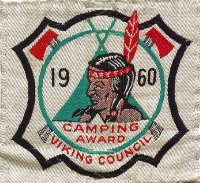 1960 Many Point Camping Award - Patch from Mr. Steve Young - Thank you!